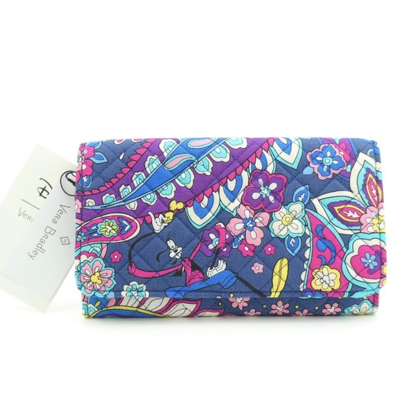 Vera Bradley Handbags - Vera Bradley Sensational Six Paisley RFID Trifold Clutch Wallet NWT